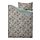 NÄSSELKLOCKA - sarung duvet dan sarung bantal, abu-abu hijau muda/aneka warna, 150x200/50x80 cm | IKEA Indonesia - PE837235_S1