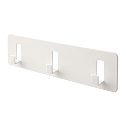 GALTBOX - Gantungan dengan 3 pengait, perekat/putih