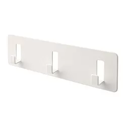 GALTBOX - Gantungan dengan 3 pengait, perekat/putih