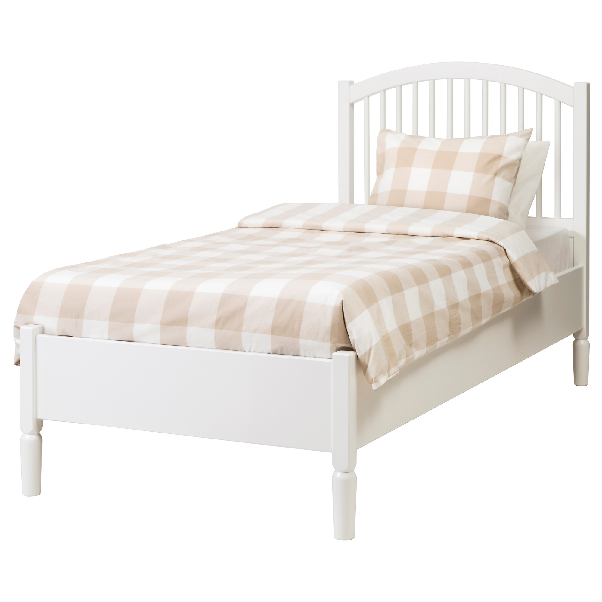 TYSSEDAL bed frame, white/Lönset | IKEA Indonesia