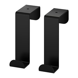 SKOGSVIKEN - Hook for door, black