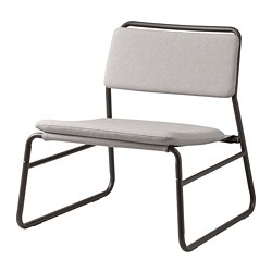LINNEBÄCK - Easy chair, Orrsta light grey