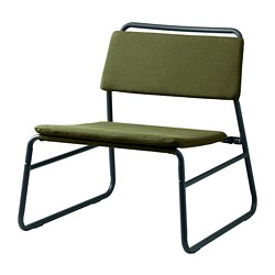 LINNEBÄCK - Easy chair, Orrsta olive-green