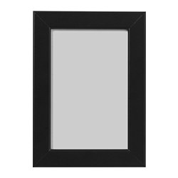 FISKBO - Frame, black, 10x15 cm