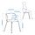 KRYLBO/EKEDALEN - meja dan 4 kursi, putih/Tonerud krem tua, 120/180 cm | IKEA Indonesia - PE916891_S1