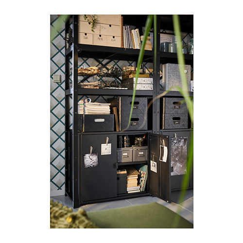 BROR shelving unit with cabinets