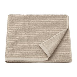 VÅGSJÖN - Bath towel, light beige, 70x140 cm