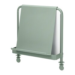 RELATERA - Writing board+whiteboard, set of 2, light grey-green