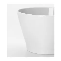 IKEA 365+ - Mangkuk, sisi miring putih, 10 cm