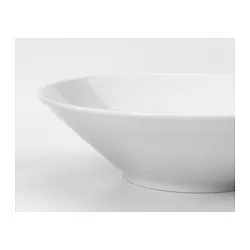 IKEA 365+ - Mangkuk, sisi miring putih, 17 cm