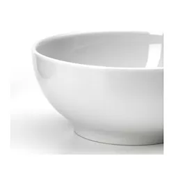 IKEA 365+ - Mangkuk, tepi bulat putih, 9 cm