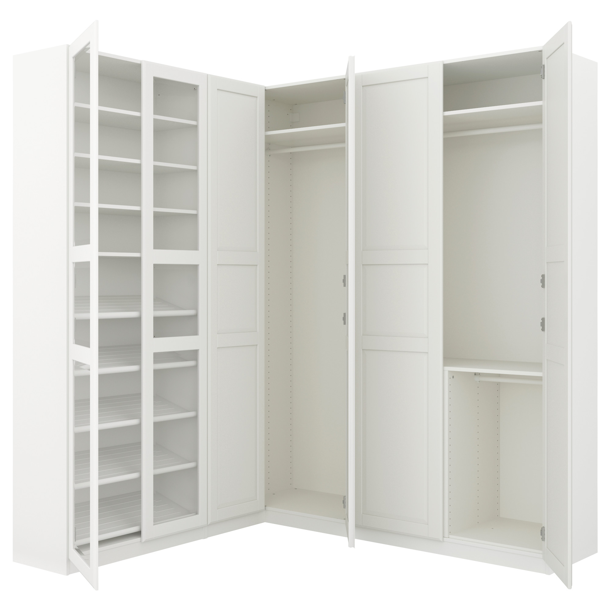 Pax Corner Wardrobe White Tyssedal Tyssedal Glass Ikea Indonesia