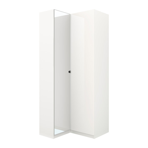 PAX lemari  pakaian sudut  putih Fardal Vikedal IKEA  