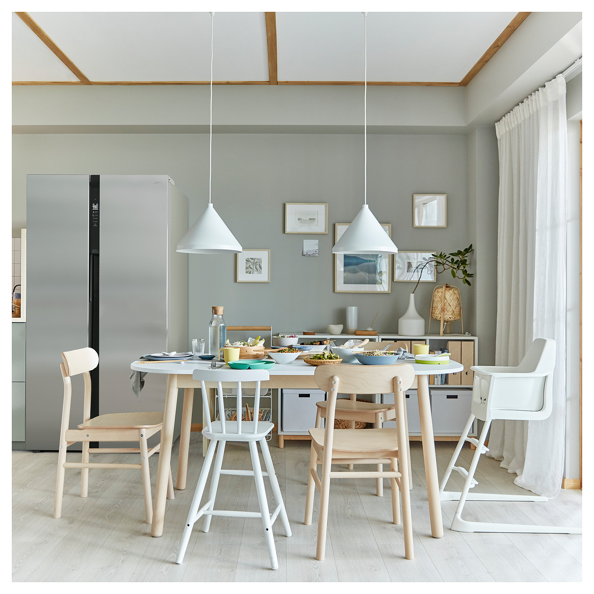 VEDBO Dining Table, White, 160x95 Cm | IKEA Indonesia