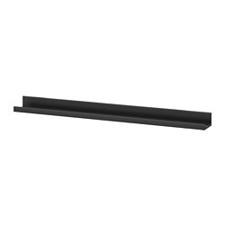 MOSSLANDA - Picture ledge, black, 115 cm