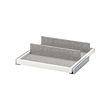 KOMPLEMENT - Pull-out tray with shoe insert, white/light grey, 50x58 cm