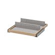 KOMPLEMENT - Pull-out tray with shoe insert, white stained oak effect/light grey, 50x58 cm