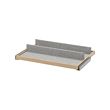 KOMPLEMENT - Pull-out tray with shoe insert, white stained oak effect/light grey, 75x58 cm