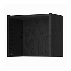 BILLY - Unit penambah ketinggian, hitam efek kayu oak, 40x28x35 cm
