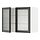 METOD - kabinet dinding dg rak/2 pintu kaca, putih/Hejsta gelas buluh antrasit, 80x37x60 cm | IKEA Indonesia - PE878743_S1