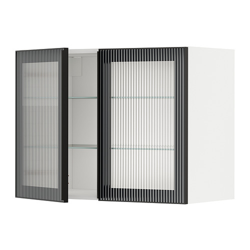 METOD kabinet dinding dg rak/2 pintu kaca