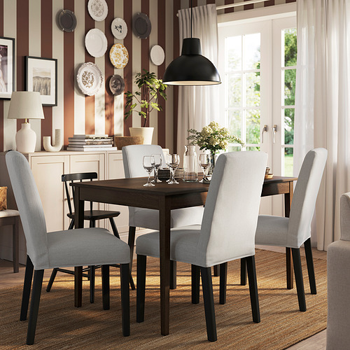 BERGMUND/NÄSINGE table and 4 chairs