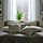 SANDTRAV - cushion, grey-green/white, 45x45 cm | IKEA Indonesia - PE917134_S1