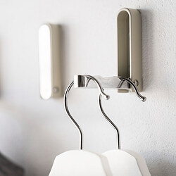 KLYKET - Folding hook, aluminium/beige