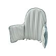 ANTILOP - Supporting cushion and cover, blue/white striped