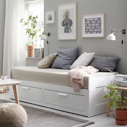 IKEA BRIMNES デイベッドフレーム ホワイト 80x200 cm BRIMNES rangka dipan dengan 2 laci, putih, 80x200 cm | IKEA Indonesia