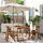 NÄMMARÖ - meja+4 kursi lipat, luar ruang, diwarnai cokelat muda, 140 cm | IKEA Indonesia - PE917206_S1