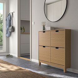 STÄLL shoe cabinet with 3 compartments, white, 79x29x148 cm STÄLL shoe cabinet with 3 compartments, white, 79x29x148 cm