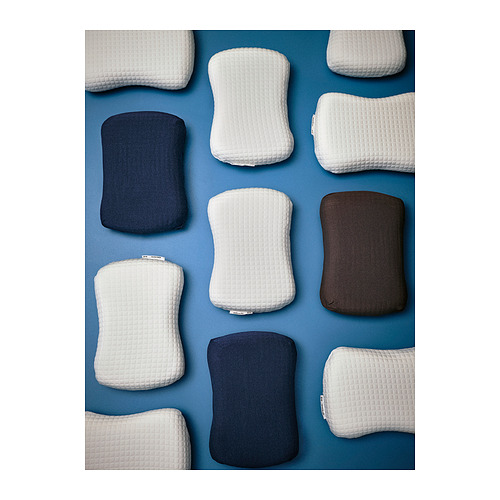 NORDSTÅLÖRT Bantal ergonomis, terlentang+miring