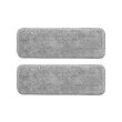 PEPPRIG - Bantalan serat mikro utk pel datar, abu-abu, 10x29 cm