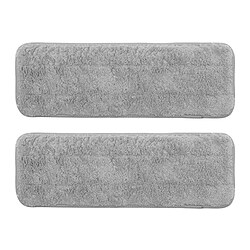 PEPPRIG - Microfibre pad for flat mop, grey, 10x29 cm