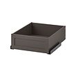 KOMPLEMENT - Drawer with framed front, dark grey, 50x58 cm