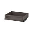 KOMPLEMENT - Drawer with framed glass front, dark grey, 75x58 cm