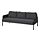 GLOSTAD - sofa 3 dudukan, Knisa abu-abu tua | IKEA Indonesia - PE917261_S1