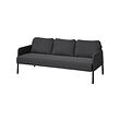 GLOSTAD - 3-seat sofa, Knisa dark grey | IKEA Indonesia - PE917261_S2