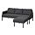 GLOSTAD - 3-seat sofa with chaise longue, Knisa dark grey | IKEA Indonesia - PE917265_S1