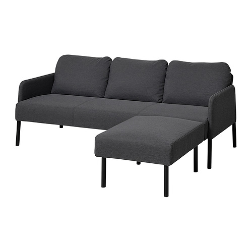 GLOSTAD sofa 3 dudukan dengan chaise longue