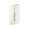 METOD/MAXIMERA - Base cabinet/pull-out int fittings, white/Bodbyn off-white, 20x60x80 cm