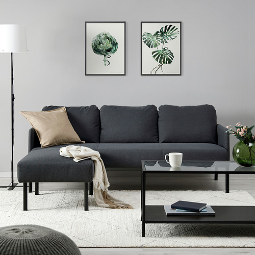 GLOSTAD sofa 3 dudukan dengan chaise longue