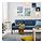 GLOSTAD - sofa 3 dudukan, Knisa biru medium | IKEA Indonesia - PE917347_S1