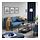 GLOSTAD - sofa 3 dudukan, Knisa biru medium | IKEA Indonesia - PE917349_S1