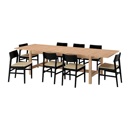 KARSKÄR/SKANSNÄS table and 8 chairs