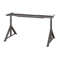 IDÅSEN - Underframe for table top, dark grey, 146x67x76 cm
