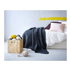 VÅRELD - Penutup tempat tidur , abu-abu tua, 230x250 cm