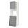 METOD/MAXIMERA - kab tinggi u oven dg pintu/3 laci, putih/Bodbyn abu-abu, 60x60x200 cm | IKEA Indonesia - PE589285_S1