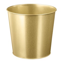 DAIDAI - Pot tanaman, warna kuningan, 19 cm